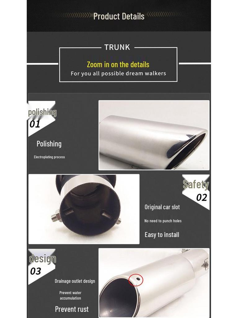 Nissan Sunny Tailpipe Exhaust Muffler