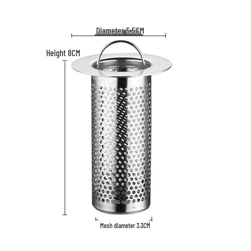 304 Stainless Steel Anti-Clog Floor Drain Cover for Bathroom & Kitchen