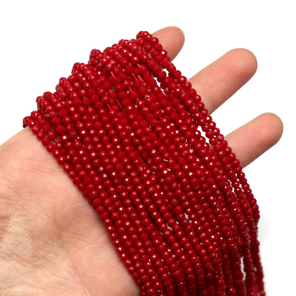 10Strands Faceted Beads 3mm Spinel Isolation Beads For Jewelry Making DIY Necklace Bracelet Earrings Accessory