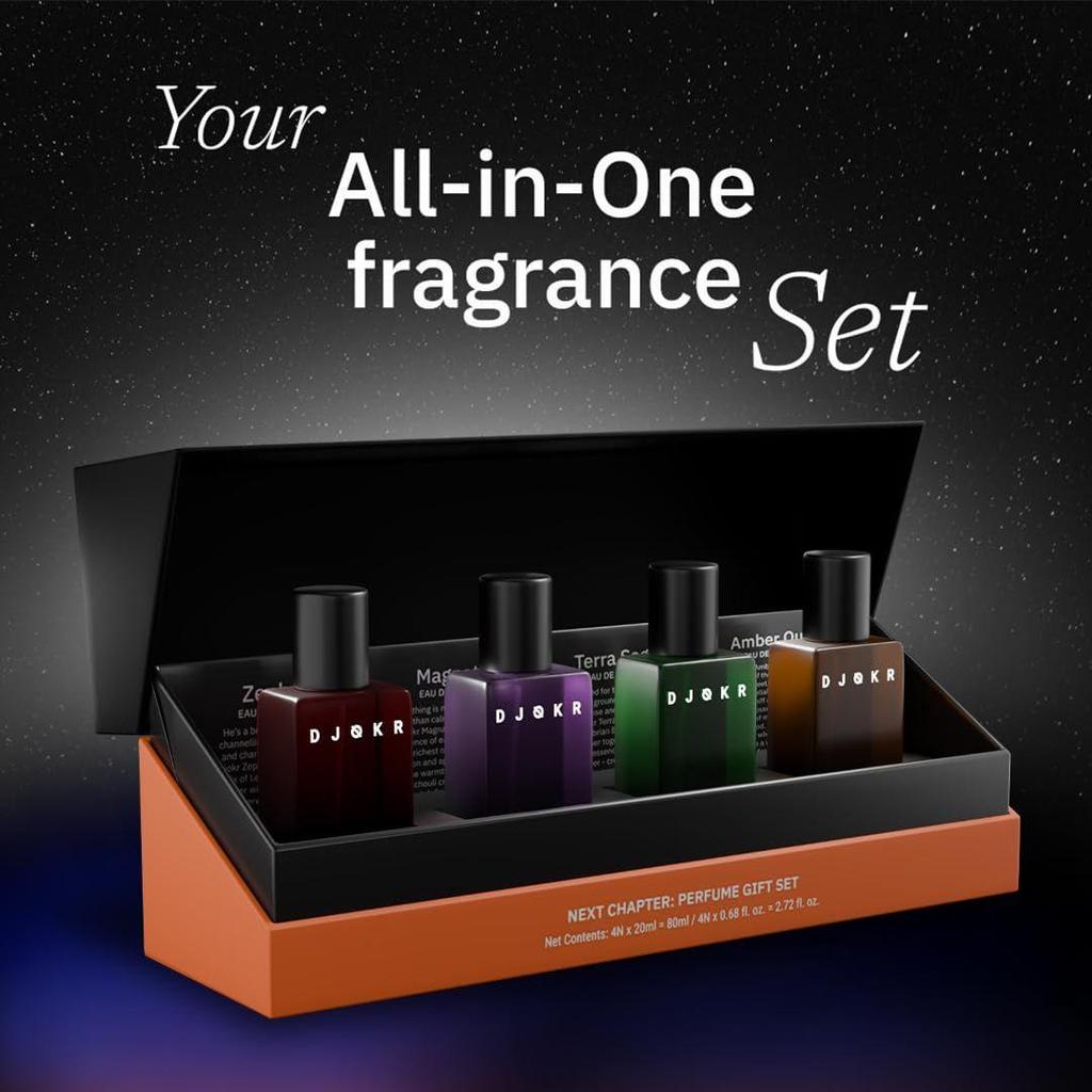 Djokr Next Chapter Herren-Parfüm Geschenkset | 4 x 20 ml Eau de Parfum