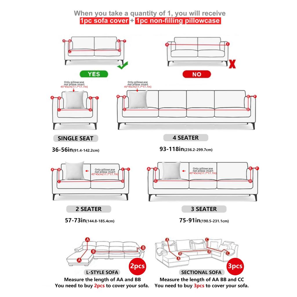 1pc Elastic Sofa Covers for Living Room Funda Sofa Couch Cover Chair Protector 1/2/3/4-seater Geometric Sofa Slipcovers