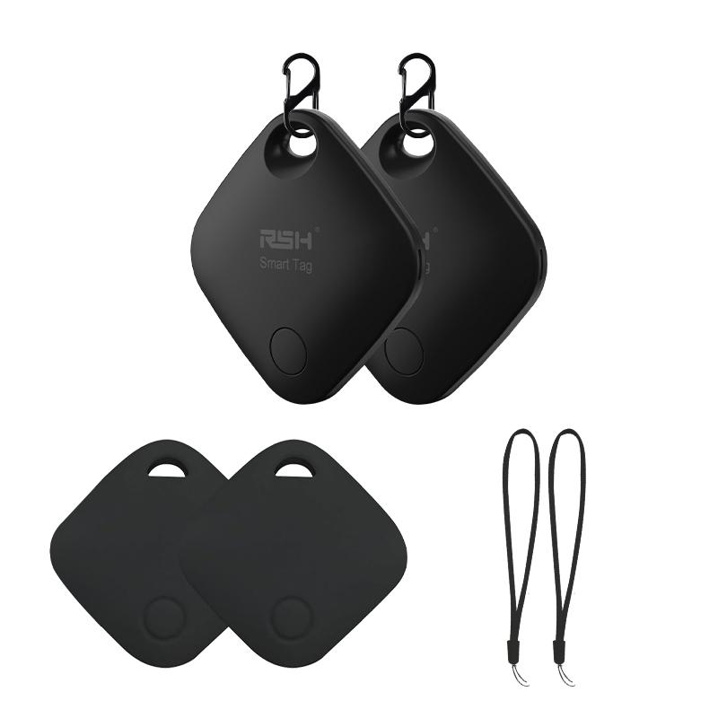 

2 шт. смарт-бирка костюм работает с Apple Find My App Key Finder для iPhone багаж трекер с силиконовым защитным чехлом