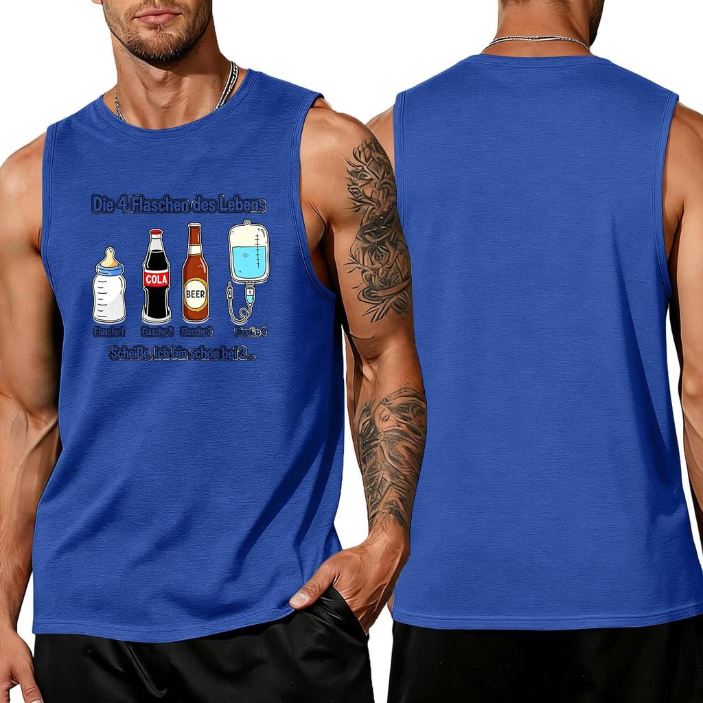 Men Sleeveless Tank Top Casual Summer Shirt Loose Fit Muscle Tee Breathable Lightweight Daily Wear