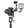 L115 Aluminum Quick Release Mounting Plate With Cold Shoe Adapter Foldable For Smooth Vertical Horizontal Transition
