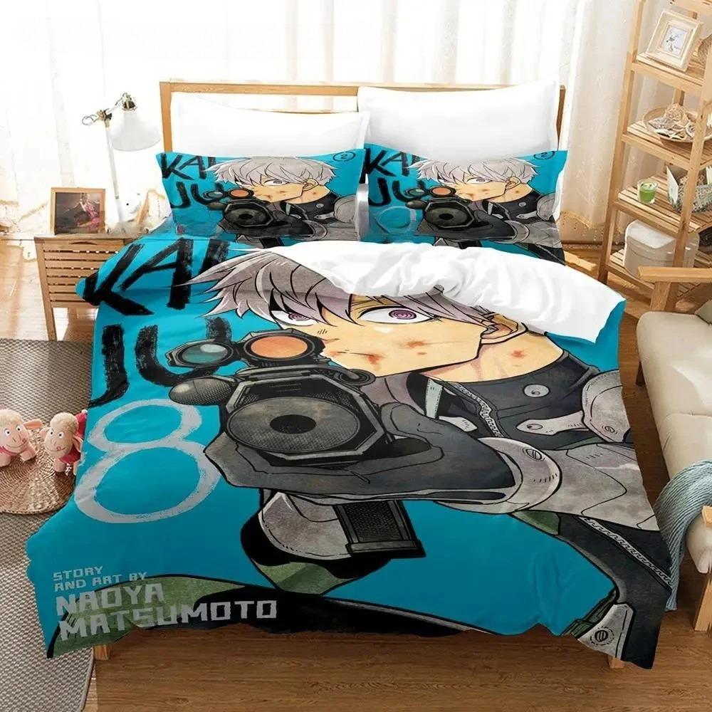 Kaiju No 8 Bedding Set Single Twin Full Queen King Size Bed Set Aldult Boys Bedroom Duvet cover Sets 3D Print Anime