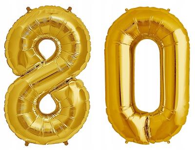 Helium Balloon 80th Birthday Anniversary Balloons FOR Party