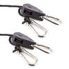 1pc Length 157.48in Adjustable 8inch Reinforced Hangers Hanging Ratchet for Tent Grow Plant Lamp Rope Ratchet Hanger Pulley Hook