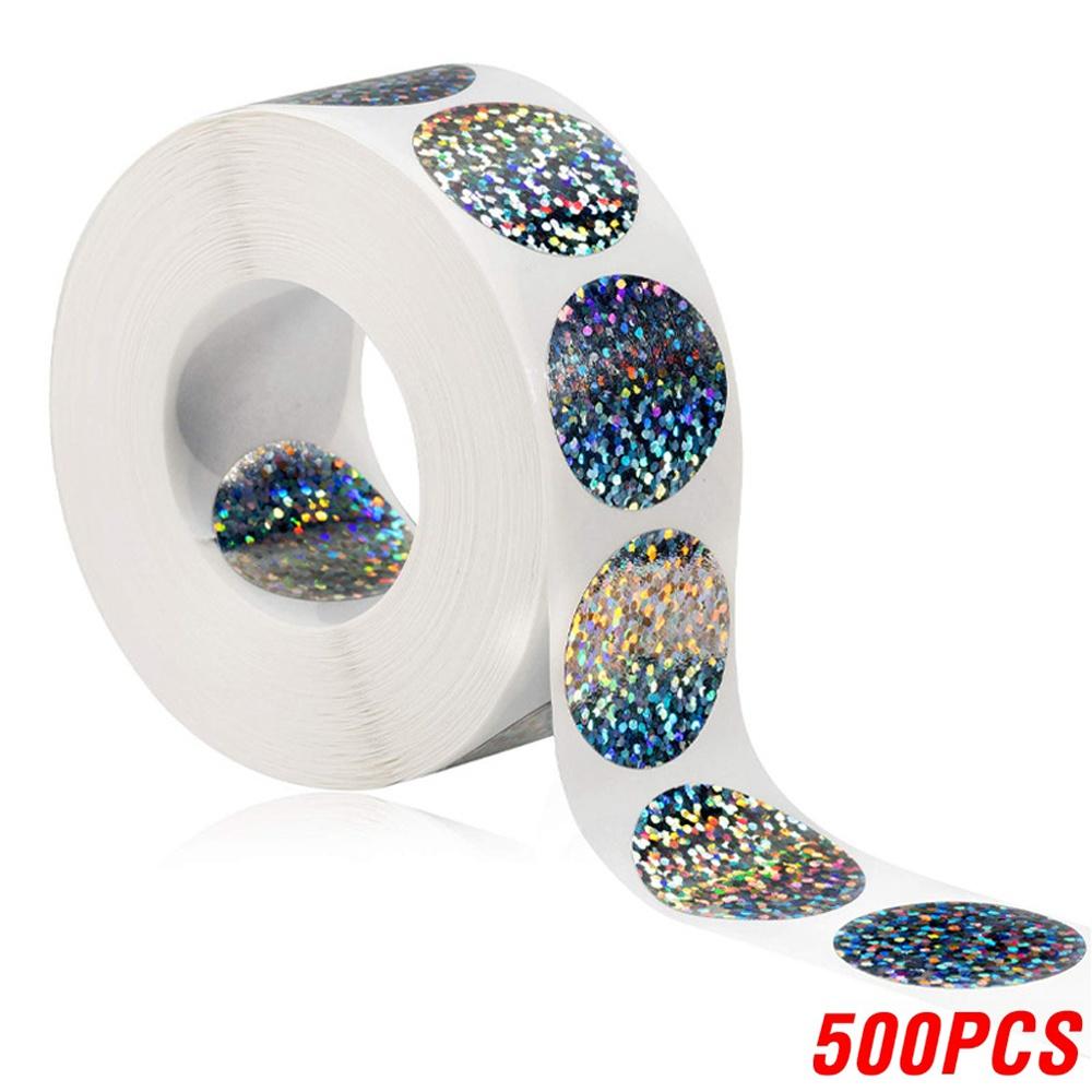 100-500pcs 1inch Coloful Stickers Scrapbooking For Seal Adhesive Label Roll Cute Sticker For Package Stationery Sticker