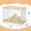 Figure Display Case Stand Stackable Desktop Storage Bin Showcase for Action Figures
