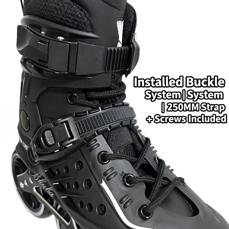 Roller Skate Buckle Kit With 120-175Mm Strap Protective Sleeve Micro Adjust Buckle Hardware Screws For Fixing Roller Skate