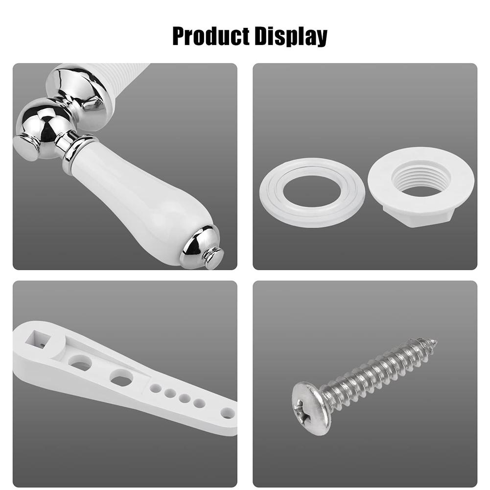 Chrome Plated Handle Metal Flush Lever Toilet Cistern Handle