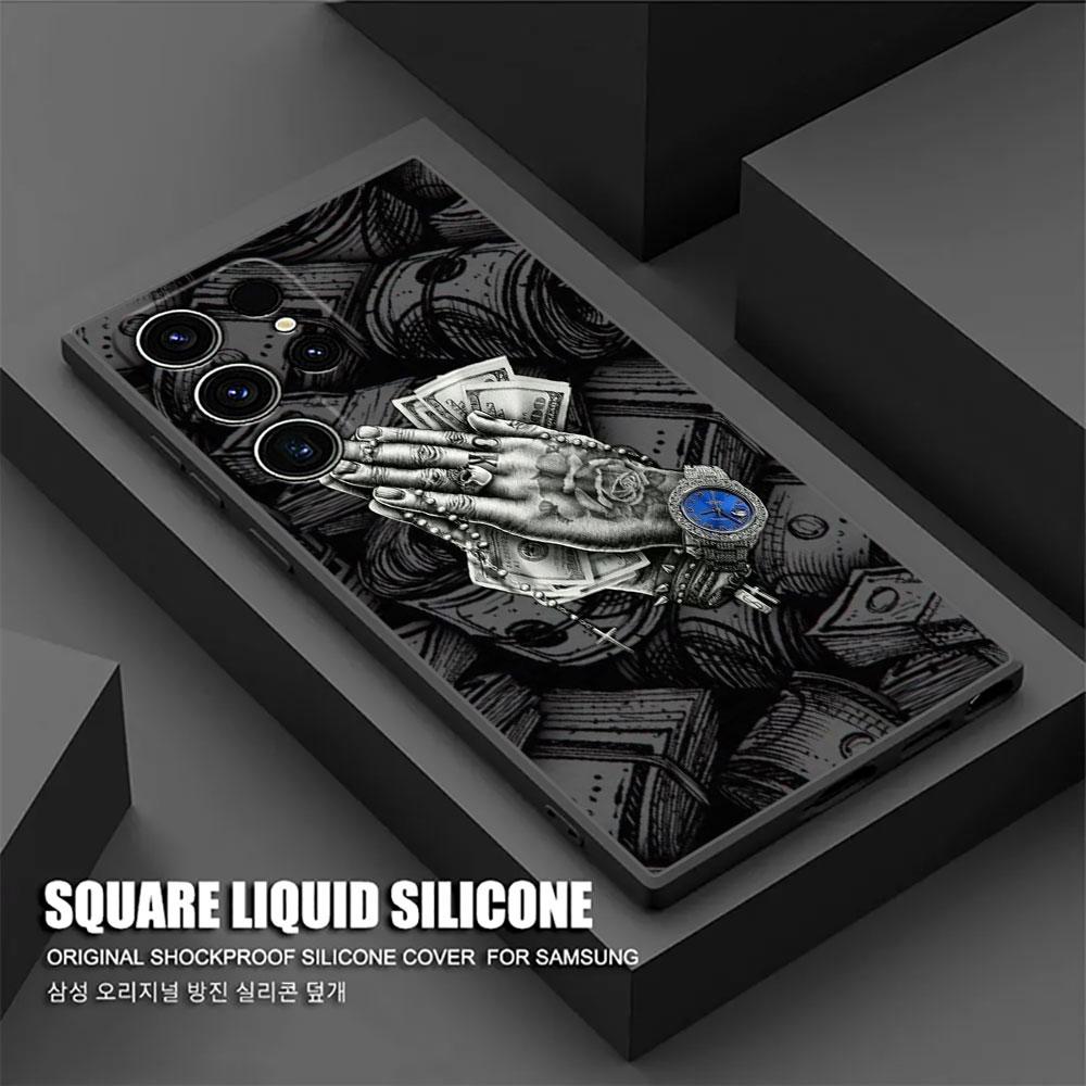 Winking Money Dollars S26Ultra Case For Samsung Galaxy S26 S25 S24 S23 S20 S21 FE S22 Ultra S26 Plus 5G Cases Soft Phone Cover