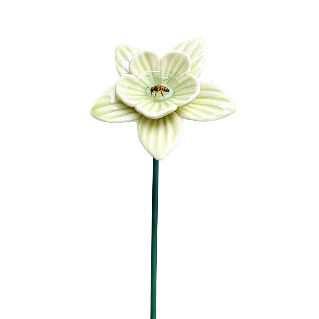 4PCS Bee Water Station Decorative Design Colorful Flower Bee Water Feeder for Bees Butterflies & Hummingbirds Outdoors