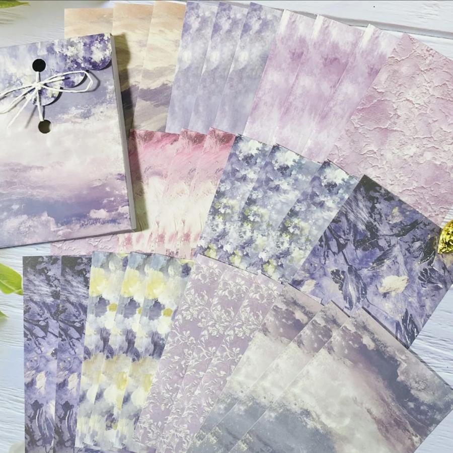 30 Stück Vintage Scrapbook-Papier für Alben Notizbuch zum Scrapbooking, Journaling Collage Handkonto Dekorationspapier