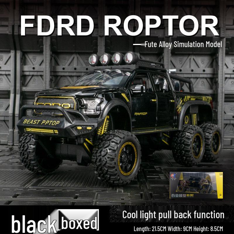 

Cezhi CZ32033 F150 Симуляция: Литая модель внедорожного пикапа с мотоциклом, игрушечная машинка для мальчиков.