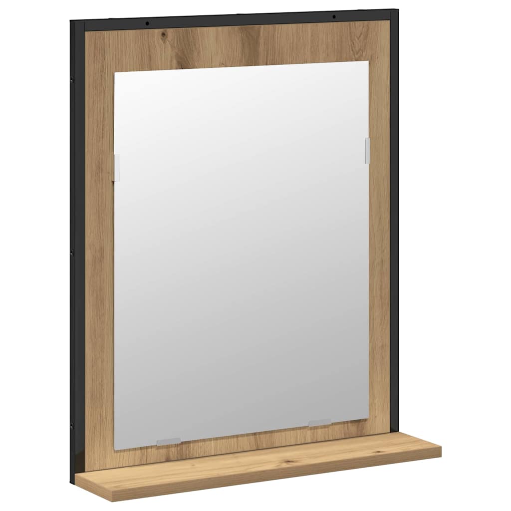 Wall Mounted Bathroom Furniture Set 2 Pcs Brown Particleboard