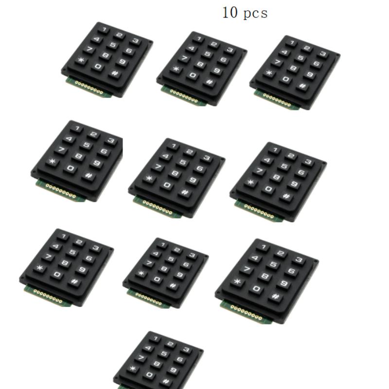 

1PCS 4x4 4x3 Matrix Keypad Module, 12/16 Key Switch Keyboard for Arduino Raspberry Pi DIY Electronic Projects