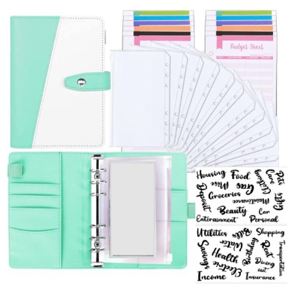 Satın alın Budget Binder With Cash Envelopes, A6 Pu Leather Budget