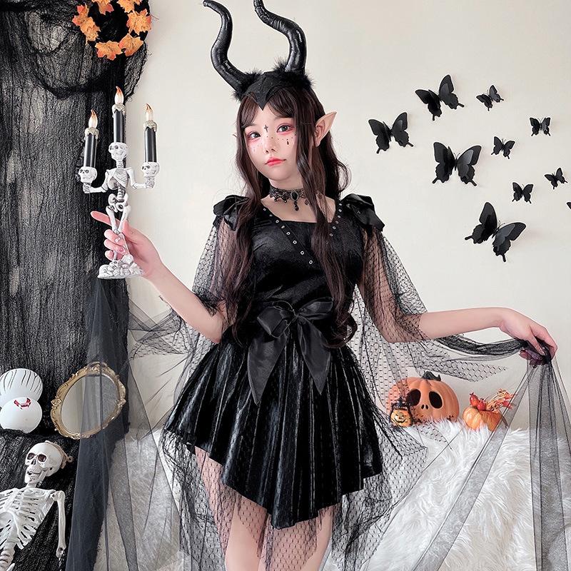Halloween adult cosplay costume Bull Demon Queen costume little devil bat dark beautiful girl cos costume