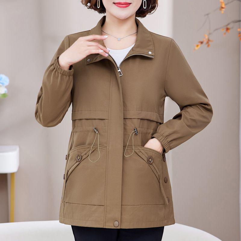 

Mom s Stylish Mid-Length Trench Coat for Women - Perfect for Spring and Autumn 3XL (120-139 lbs)