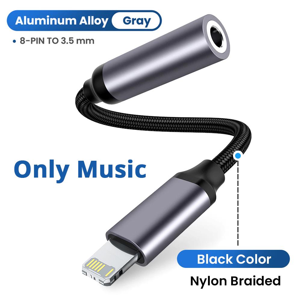 

Для iPhone 3,5 мм Aux адаптер кабель 3,5 к Lighting Audio OTG для iPhone 14 13 12 11 Pro Max адаптер для наушников для iPhone X XS 7 8