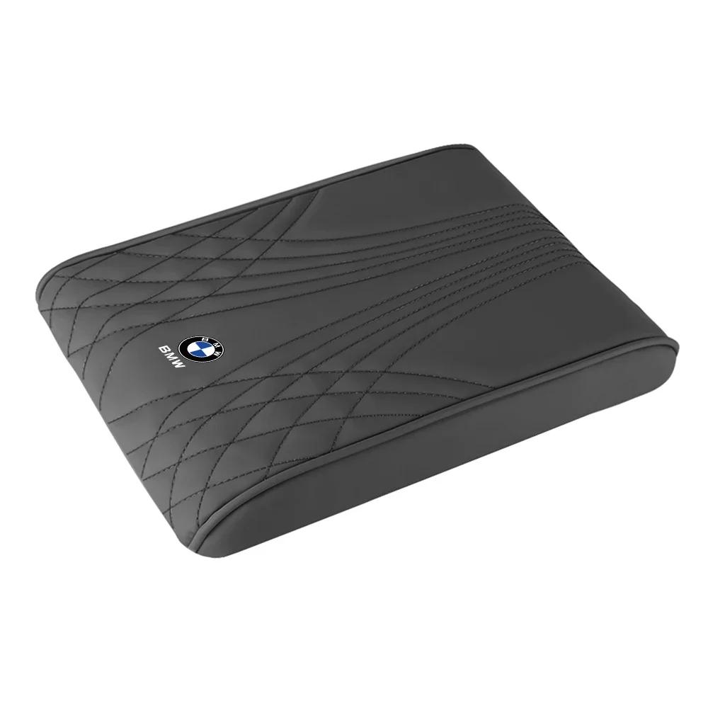 BAAZ2 Car Sticker For BMW Car Armrest Box Height Pad PU Leather Memory Foam Height Pad Auto Center Armrest Protective Cushion Support