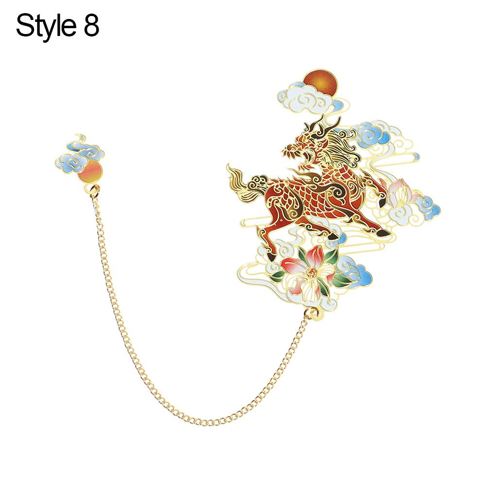 Hot Chinese Style Metal Bookmark Tassel Pendant Retro Book Clip Pagination Mark School Office Supplies Stationery Student Gift