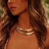 Metal Fashion Geometric Choker Necklace - Trendy Versatile Necklace Collar