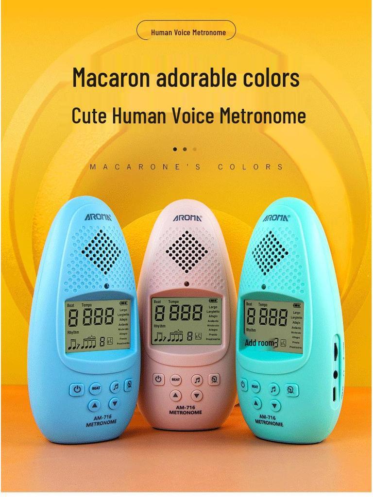 Anoma AM-716S Rechargeable Vocal Metronome for Piano, Guitar, and Drum Kit.