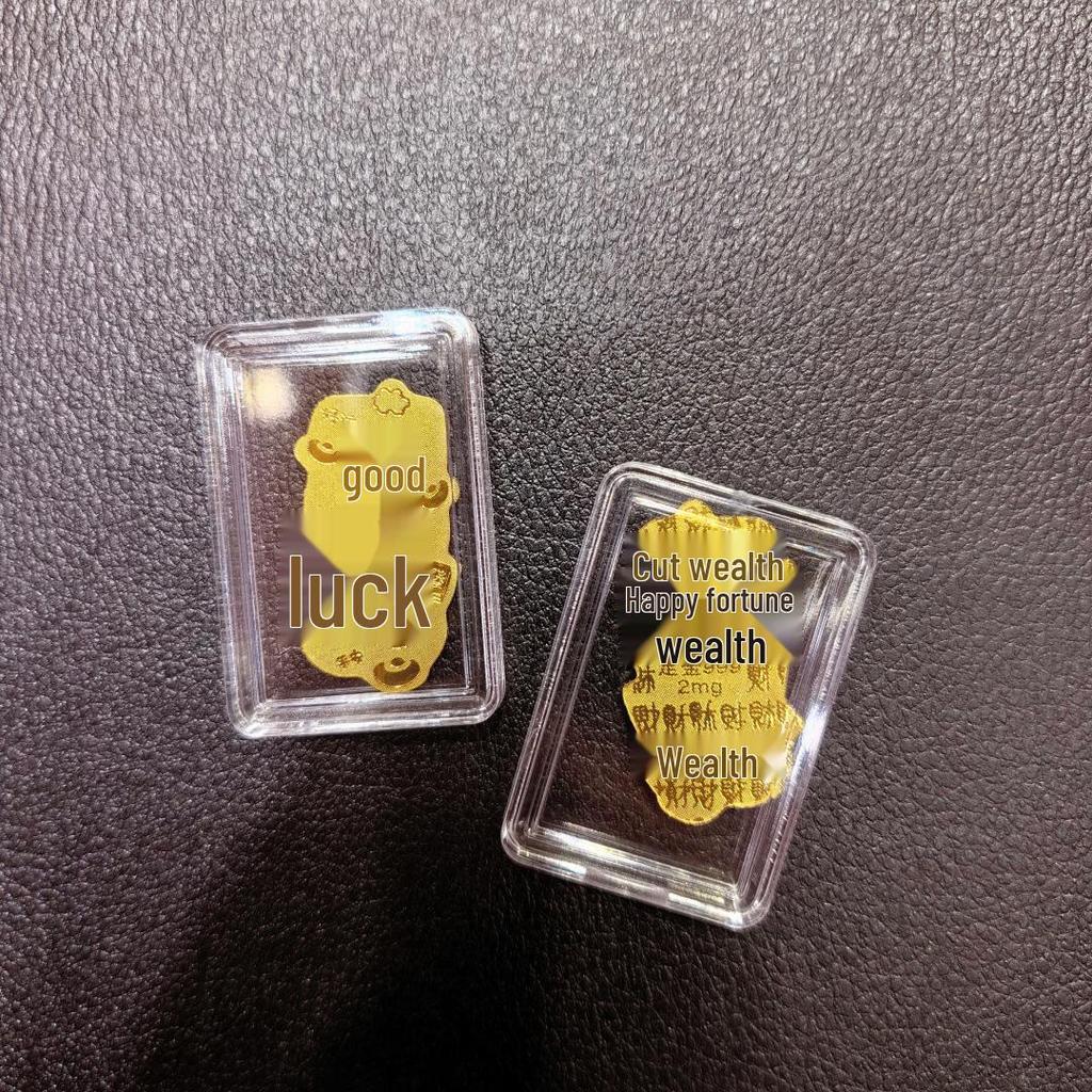 Gold Mobile Phone Sticker 999 Pure Gold - Prosperity & Wealth Charm Gift