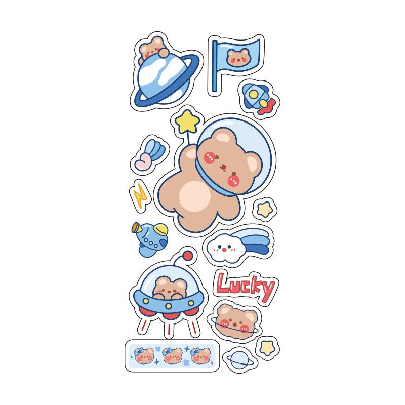 Adorable Animal Girl Stickers for Journals, Luggage, Phones, Bottles - Waterproof & Creative DIY Decor