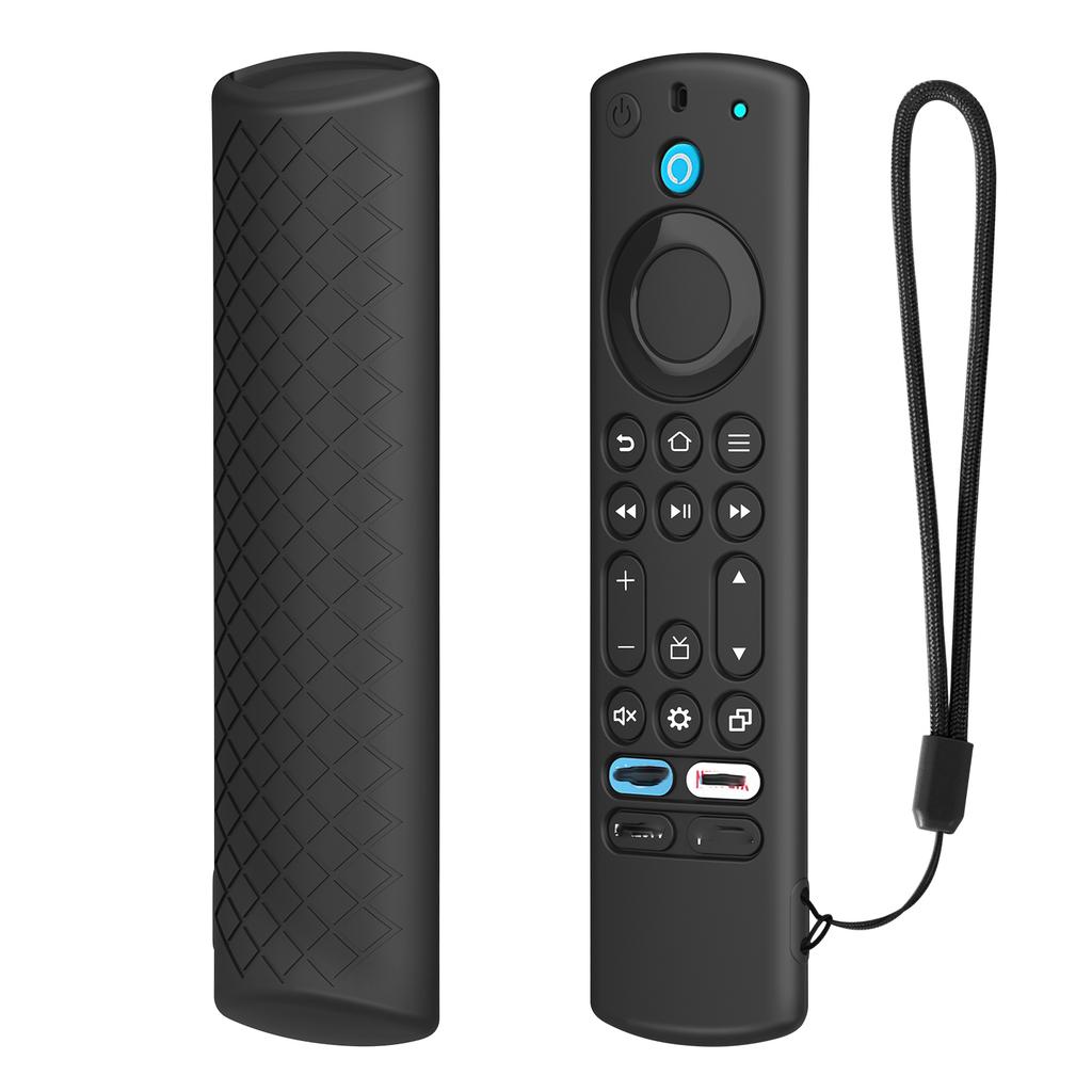 Remote Control Case For Amazon Fire TV-4 Alexa Voice Remote Drop Proof Solid Color Soft Silicone Cover Sleeve