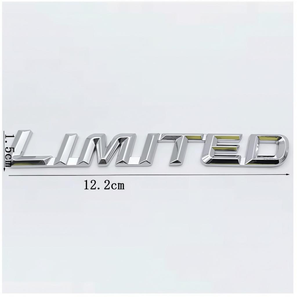 3D Limited Logo Embleem Decal Auto Spatbord Zijkant Achterklep Badge Sticker