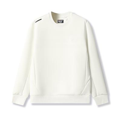 Fila Weißes, modisches, schlichtes und vielseitiges Sweatshirt für Herren – klassisch, bequem und lässig, für Business und Freizeit. Modell F11M543205FWT
