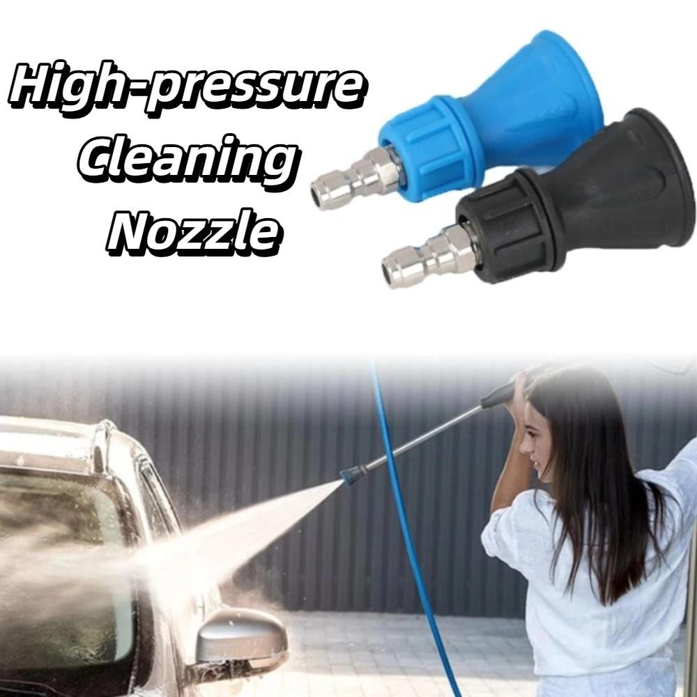 Stainless Steel Pressure Washer Nozzle Set 25 Degree Spray Tip Rubber Cover Quick Connect Nozzle Heavy-Duty 1/4inch