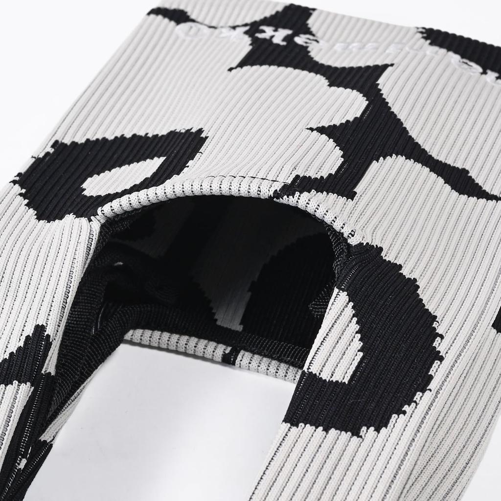 Tote KNITTED MINI Scandinavian Scandinavian design [Marimekko] bag, handbag, TOTE, Unikko, black, off-white, 94145, 094145, 911, goods, [Product]