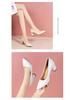 Zwarte Suède Blokhak Puntneus Carrière Schoenen voor Dames - Maten 41, 42 Beschikbaar