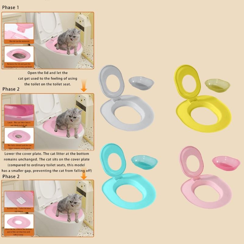 Systém pro trénink koček na kočičí záchod s vyváženou základnou pro stabilní podporu a snadnou demontáž v flexibilních uspořádáních