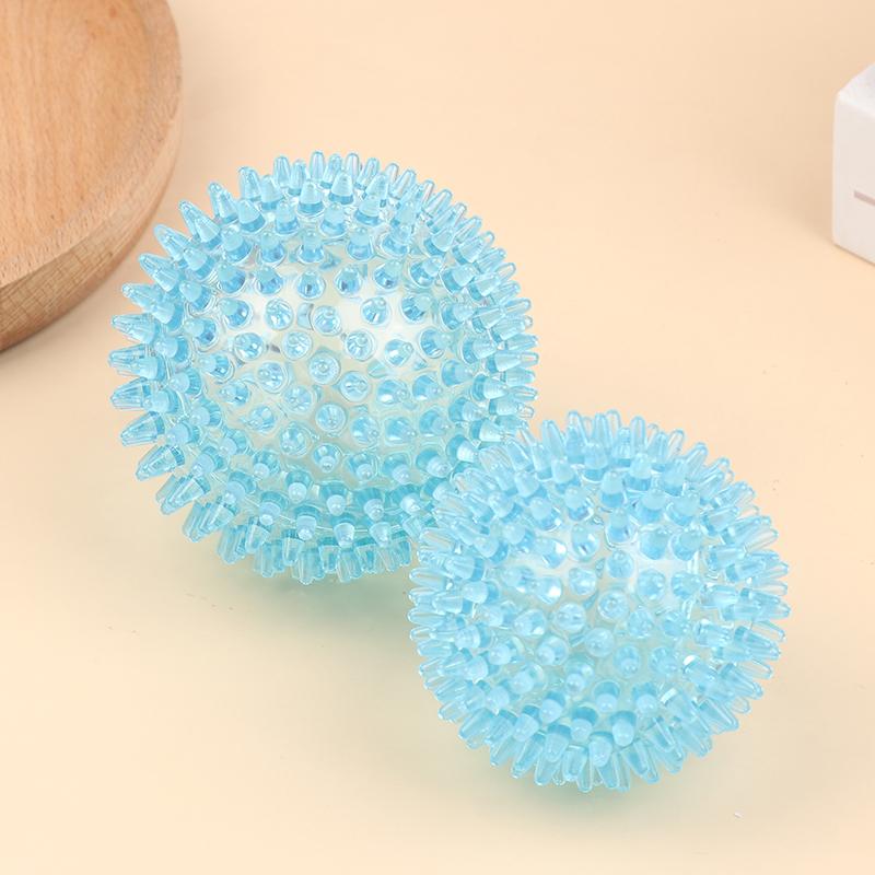 Spiky Ball Hollow Soft Transparent Strength Recovery Exercise Stress Relief Massage Ball For Hand Wrist Spiky Hand Training Ball