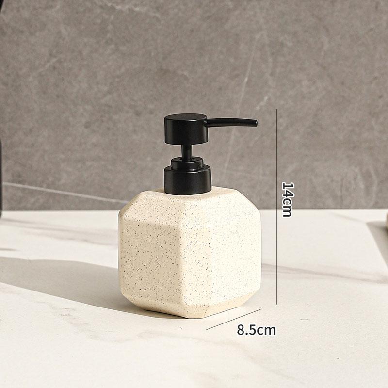 380ml   soap dispenser Ceramic lotion bottle hotel household hand soap shampoo body wash dispensing bottle bathroom press bottle