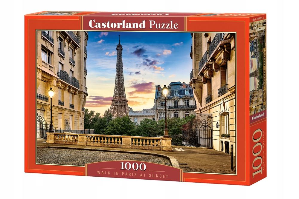 Puzzle 1000 pieces C-104925-2 Walk in Paris at Sunset