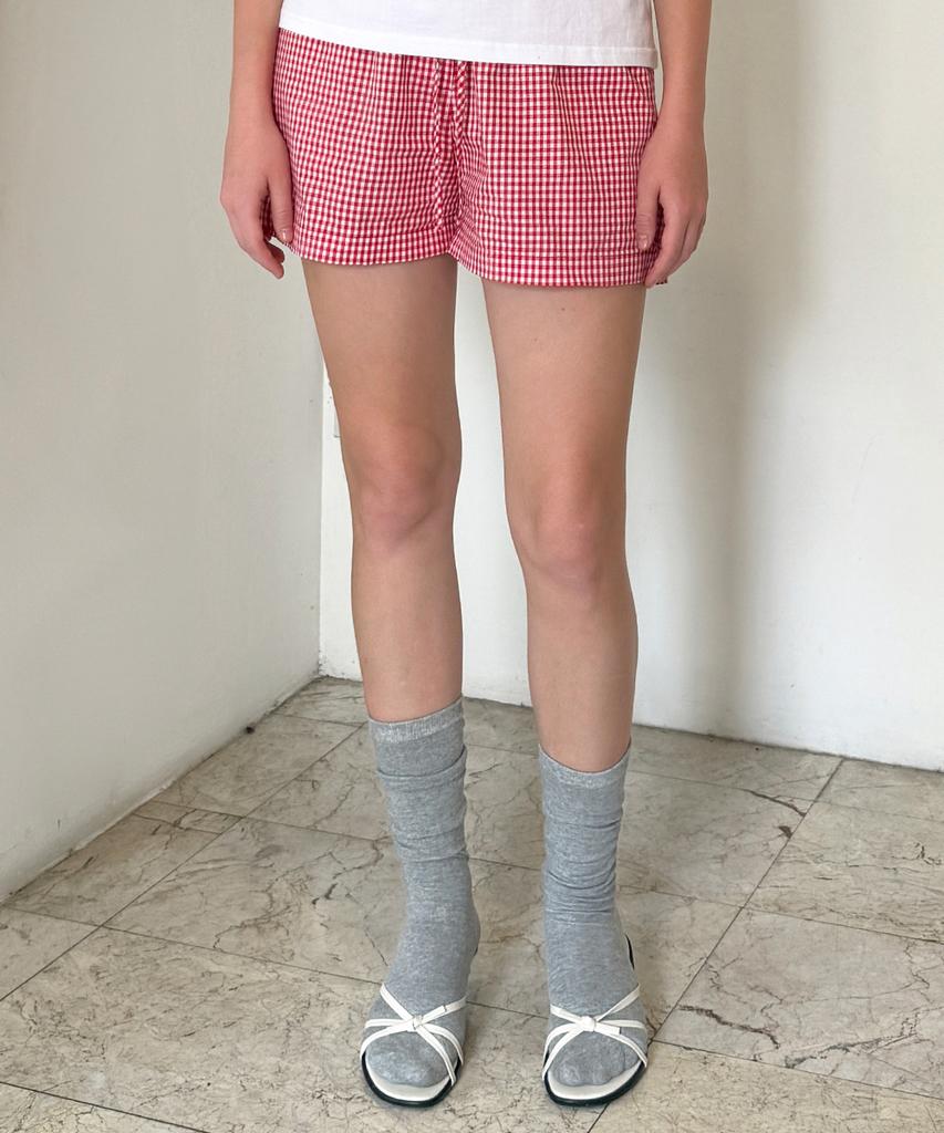 Sinun Basic Point Label Shorts (Red)
