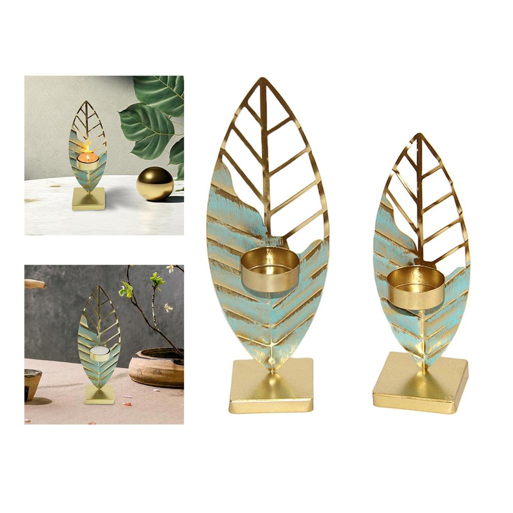 Tealight Candle Holder Leaf Candle Holder Candleholder Centerpiece for Living Room Table Decorations Bedroom Wedding Decor