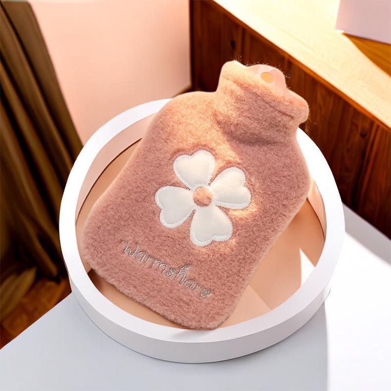 Cute Cartoon Thickened PVC Hot Water Bag - Explosion-Proof Hand Warmer & Compress
