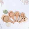 Kitchen Gadgets Flat Bottom Wooden Suzhou-style Mooncake Mold Hand Press DIY Cookie Mould Handmade Dessert Baking Mold Bakery