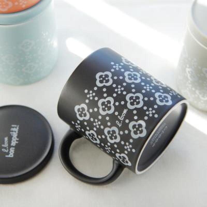 El Avetti Pansy Lid Mug (Choose 1 color) Blue