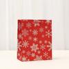 12 PCS Christmas Party Gift Bags Handle Red Kraft Paper Bags Santa Claus Printed Gift Bags Shopping Bag for New Year Christmas