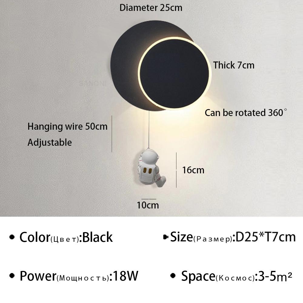 Moderne LED-Wandleuchte für Kinderzimmer, Flur, Treppe, Schlafzimmer, Nachttisch, Wohnzimmer, Heimdekor, Beleuchtungskörper, Wandleuchte, Lüster