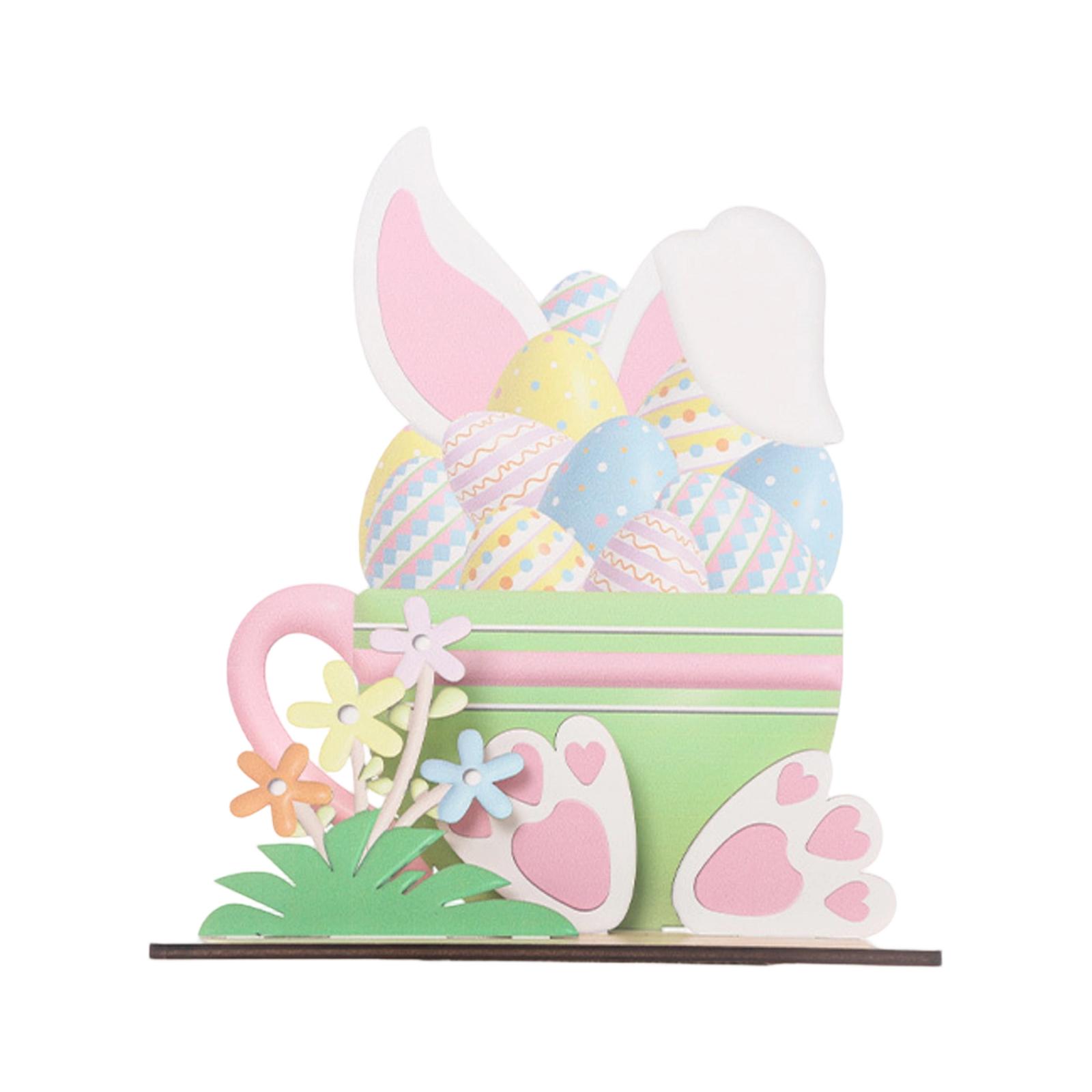 

Пасхальное украшение Сделай сам Многослойные Кролики Воскресения Яйцо Воскресения Деревянное украшение