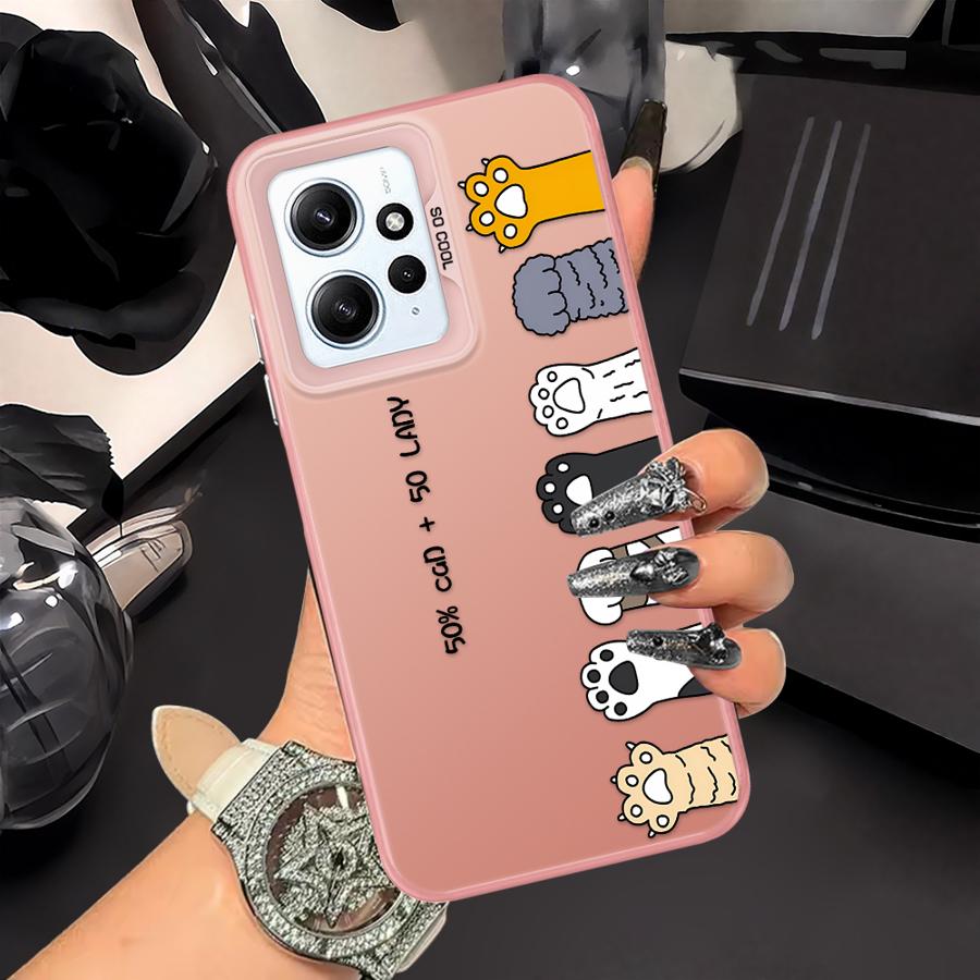 Phone Cover Case for Xiaomi Redmi Note 14 A1 11 Pro Note 13 12 Pro Plus A2 12 10 12C 13C 14C Cute Cartoon Cat